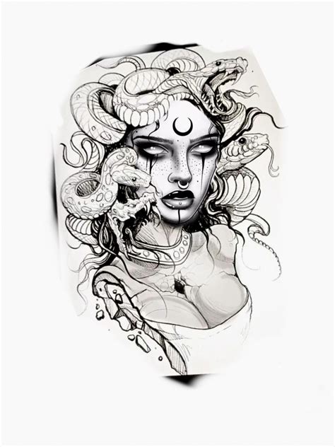 The traditional tattoos can always be recognized by several distinct characteristics they are highly saturated (which makes them look good on any skin tone) the designs looks simple (as in 2D) but looks can be deceiving. . Badass medusa tattoo stencil
